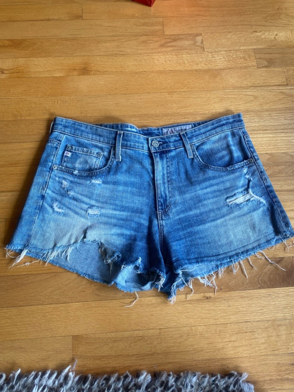 AG Bryn Ex Boyfriend Distressed Cutoff Shorts